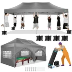 10X20 With Sidewalls, Heavy Duty Party Pop Up Canopy, Tents For P.... Fixed Price $491.07.
