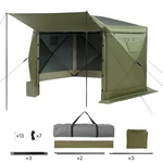 Uimoso 6-SIDED Pop-up Gazebo Tent With Mesh Walls, 12X12 Ft For 8-10 People. Fixed Price $155.99.