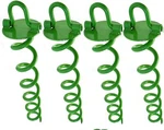 4PK Spiral Ground Anchor 16" Green Twist Securing Tent Stakes Pins Folding. Fixed Price $36.99.