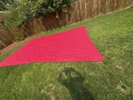Patio Paradise 12' X 18' Sun Shade Canopy - Red. Unused.. Fixed Price $69.00.