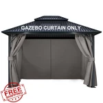 Cowvie 4-PANEL Gazebo Curtains 12'X12' Replacement Sidewalls. Fixed Price $139.99.