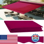 Wjcwhh 12 X 8 Retractable Patio Awning Replacement Fabric Cloth Durable. Fixed Price $202.92.