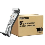 Quick Screw Gutter Hangers 5 Inch- 100 Pack Support Bracket Hidden Gut.... Fixed Price $79.78.