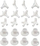 20PCS White Canopy Fitting Spare Parts Fits Only Poles Inner 3X9 M,. Fixed Price $44.56.
