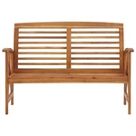 Outdoor Patio Bench Wooden Garden With Armrests Solid Acacia Vidaxl. Fixed Price $135.99.
