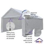 Impact Canopy 10X20 Portable Carport Garage Storage Tent Replacement Walls Only. Fixed Price $150.00.