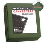Water Resistant Canvas Heavy Duty Tarpaulin Cover Canopy W/ Grommet. Fixed Price $43.69.