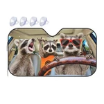 Begarm Three Funny Raccoons Animals Windshield Sun Shade For Car Suv TRUCK(51.... Fixed Price $24.78.