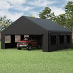 20'X20 'outdoor Carport Canopy, Portable Garage Shelter With Side-opening. Fixed Price $499.99.