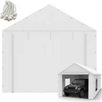 10X20FT Carport Canopy Front/back Panel Entrance Door Tarp With Zippers, Waterpr. Fixed Price $98.76.