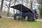 Campervan Caravan Awning Sun Canopy By Wild Earth X 2.4M Medium Grey Square. Fixed Price $93.91.