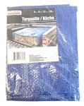 Tool Bench Hardware 4' X Blue Tarpaulin 6',. Fixed Price $19.99.