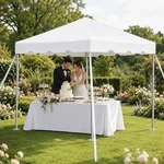 10X10 Canopy Party Tent White Outdoor Commercial Waterproof Event Wedding. Fixed Price $499.99.