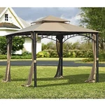Sunjoy Replacement Canopy For Madaga Gazebo (10'X10') L-GZ136PST-2/7/9. Fixed Price $129.00.