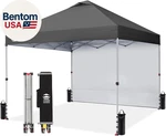 10X10 Pop Canopy With Side Wall - Beach Tent One Push Setup Outdoor. Fixed Price $254.86.