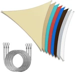 Colourtree Sun Shade Sail Triangle With Stainless Steel Metal Wire Cable Ropes. Fixed Price $64.99.