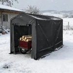 Peak Roof Outdoor Storage Shelter With Water-repellent Cover. Fixed Price $195.77.