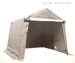 Abba Patio 10' X Outdoor Shed Heavy Duty Car Canopy Gray APPSSD1010GW. Fixed Price $92.00.