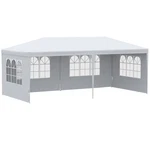 Large 20' X 10' Gazebo Canopy Party Tent With 4 Removable Window Side Walls. Fixed Price $114.99.