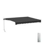 Aleko Motorized Black Frame Retractable Home Patio Canopy Awning 12'X10'. Fixed Price $499.00.