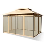 2-TIER 10'X13' Steel Gazebo Canopy Tent Shelter Patio Garden Outdoor Netting. Fixed Price $129.99.