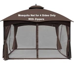 Scocanopy Brown 10' 12' Gazebo Netting For Lowe's Allen Roth 10X12 Mode. Fixed Price $62.00.