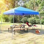 12'X12' Pop-up Canopy Blue Slant Leg Uv Block W/ Carry Bag 81 Sq. Ft Of Shade. Fixed Price $99.99.