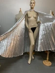 New Bag Danzia Danzcue Silver Pleated Disco, Angel, Dance Wings Set W/ Wands. Fixed Price $24.95.
