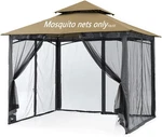 Mosquito Netting For Gazebo Canopy, Replacement Screen Walls Black. Fixed Price $56.17.