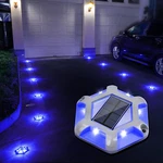 Solar Dock Driveway Deck Lights, 12-PACK Waterproof Outdoor Led Aluminum. Fixed Price $127.99.