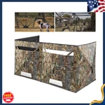 New See Through Hunting Blind, 3/4 Panel Pop Up Camouflage Tent With Bag. Fixed Price $113.37.
