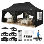 10X20 Pop Up Canopy Tent With 6 Sides Waterproof Commercial Gazebo Cobizi Event. Fixed Price $369.99.