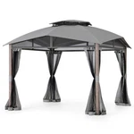 Sunjoy 12FT. X Soft Top Gazebo With Netting. Fixed Price $416.88.