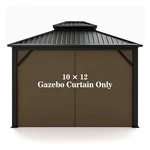Universal Replacement Privacy Curtain Hugline 10' X 12'GAZEBO Side Wall. Fixed Price $44.99.