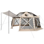 Pop Up Gazebo Screen Tent, 15 X Ft, 13-SIDED Spherical Camping Canopy. Fixed Price $384.11.