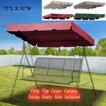 Patio Outdoor Garden Swing Canopy Replacement Porch Top Cover Seat 75"X52" 300D. Fixed Price $22.99.