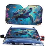 Car Front Window Sunshade, Colorful Small (51 X 27.5 In) Sea Turtle. Fixed Price $30.21.