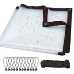 Clear Heavy Duty Waterproof Pe With Grommets Transparent Vinyl Tarps. Fixed Price $27.99.