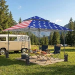 Pop Up Canopy Tent 13X13 Straight Leg Instant Outdoor American Flag Eagle Peak. Fixed Price $332.87.