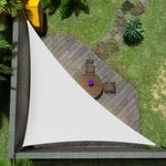 Amgo 12 X 17 White Right Triangle Sun Shade Sail UPF50 Canopy Awning Agslt. Fixed Price $37.91.