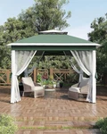 11X11 Pop Up Canopy Tent, Mosquito Net,waterproof & Uv Resistant Outdoor Gazebo. Fixed Price $127.18.
