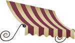 Awntech 3-FEET Charleston Window/entry Awning, 56 By 36-INCH, Burgundy/tan. Fixed Price $199.95.