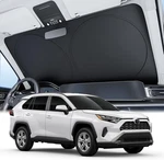 Wigoo 2025 Upgrade Car Windshield Sun Shade 100% Light Block, 4TH-GEN Medium. Fixed Price $30.99.