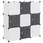 Storage Cube Organizer Shoe Shelf With 6/9 Compartments Black/white Vidaxl. Fixed Price $43.99.