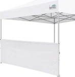 Eurmax Usa Instant Sunwall For 10X10 Pop Up Tent, Canopy Half 10X3FT, White. Fixed Price $25.14.