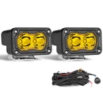 2X 3" Sport Amber Driving Spot Led Light Cube Pods Yellow Fog Lamp W/harness Kit. Fixed Price $43.95.