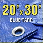 Grizzly Tarps-large Multi-use Waterproof Poly Cover 5 Mil.thick 20X30-L. Fixed Price $35.99.