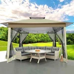Cobizi 12X12 Outdoor Gazebo Pop Up Canopy With Mosquito Netting Patio. Fixed Price $240.00.
