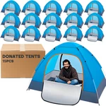 Camping Tents For Homeless Bulk Backpacking Supplies 2 Person Pop Ad. Fixed Price $107.26.
