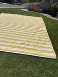 Sunsetter Awning (fabric Only) Yellow And White Stripes (k) 10 6 X 13. Fixed Price $320.00.